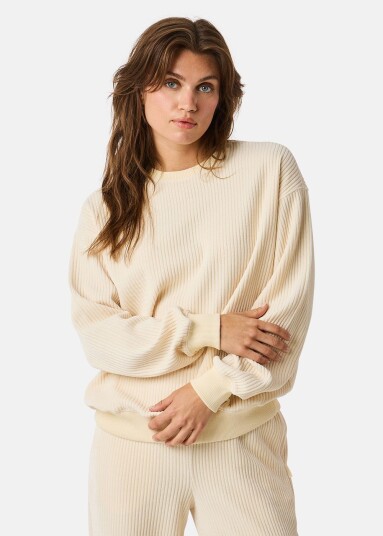 Swedemount Chenille Lounge Crew Neck W Oatmeal 44 Sweatshirts