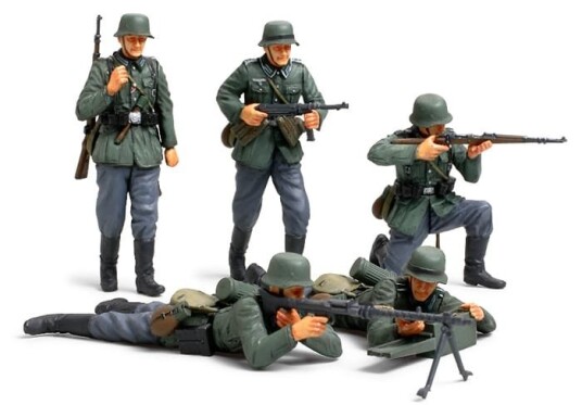 Tamiya 1/35 Tysk Infanteri Modellfigursett fra 1940-kampanjen