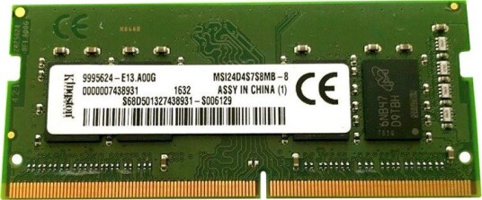 Rebuild IT MSI24D4S7S8MB-8 Kingston 8GB DDR4-2400MHz PC4-19200 non-ECC Unbuffered CL17 260-Pin