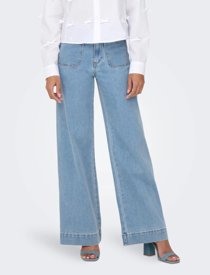 ONLY Onlmadeline Hw Wd Pocket Dnm Gua221 Noos - Blue - L x 32