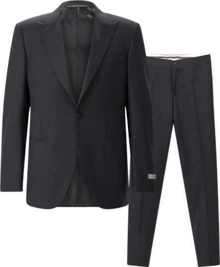 Canali Herre Dress Svart 2XL,