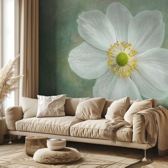 Tapet – Kunstnerisk Blomstermønster Tapet – Kunstnerisk Blomstermønster