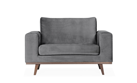 Soffadirekt STOCKHOLM Lenestol Velvet Edition Mørk grå