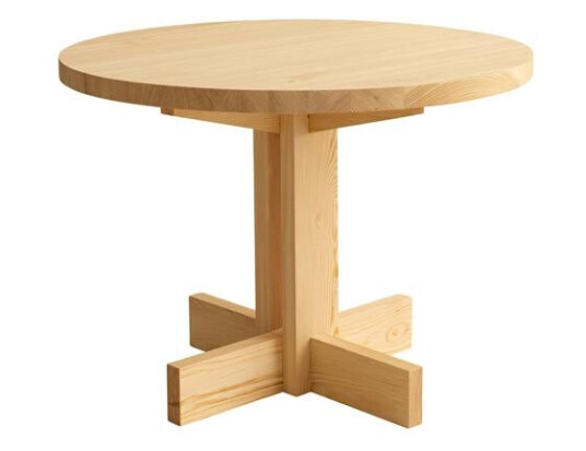 Vaarnii 001 Spisebord Rundt Furu