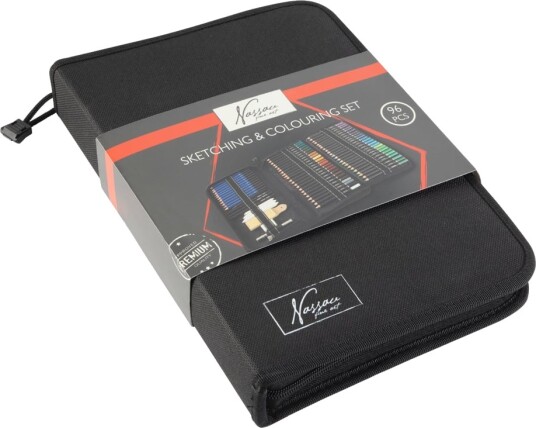 Nassau Fine Art Sketch & Colour 96-sett + case