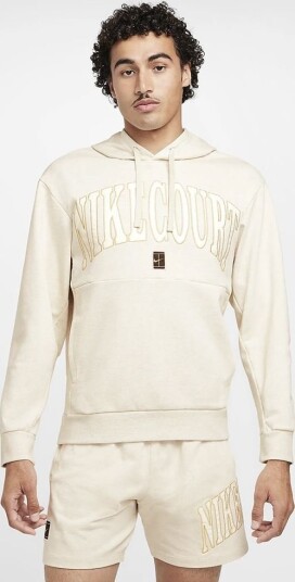 Nike M Court Dri FIT Fleece Heritage Hoodie White M