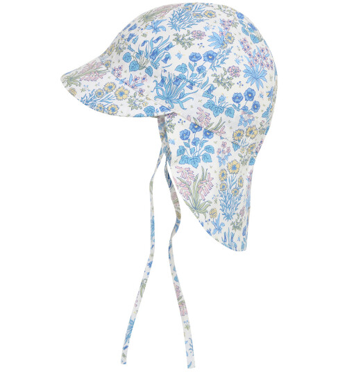 Huttelihut Legionær Hatt Soft Chambray Huttelihut 50/56 Solhatt Blå Hvit 50 56