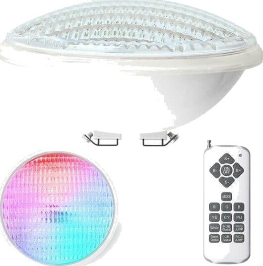 12W IP68 vanntett PAR56 LED bassenglys nedsenkbar med fjernkontroll