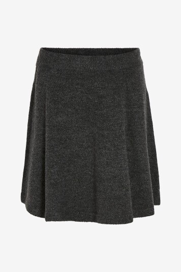 Vila - Skjørt viHeidi HW Short Knit Skirt - Grå