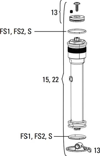 Rock Shox TurnKey Demperenhet Til Remote