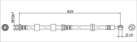 Bremseslange METZGER 4111742