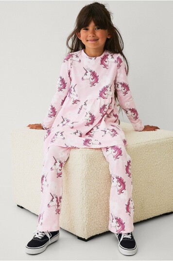 Ellos Collection Leggings med utsvingte bein Rosa