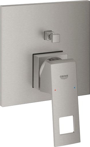 Grohe Eurocube Badekarbatteri For Innbygging Supersteel Grohe Eurocube Badekarbatteri For Innbygging Supersteel