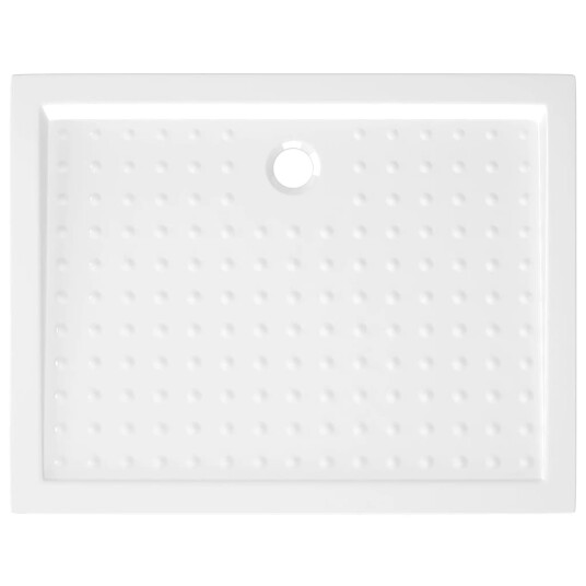 vidaXL Dusjbrett med prikker HVIT 90x70x4 cm ABS