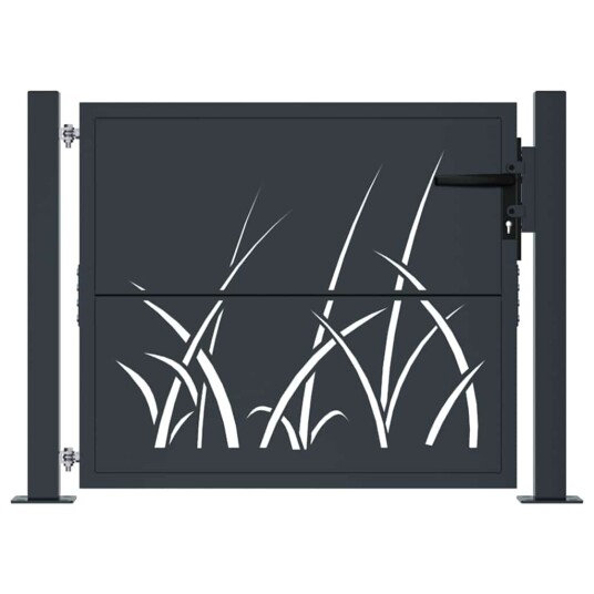 Hageport antrasitt 105x80 cm stÄl gressdesign Hageport antrasitt 105x80 cm stÄl gressdesign