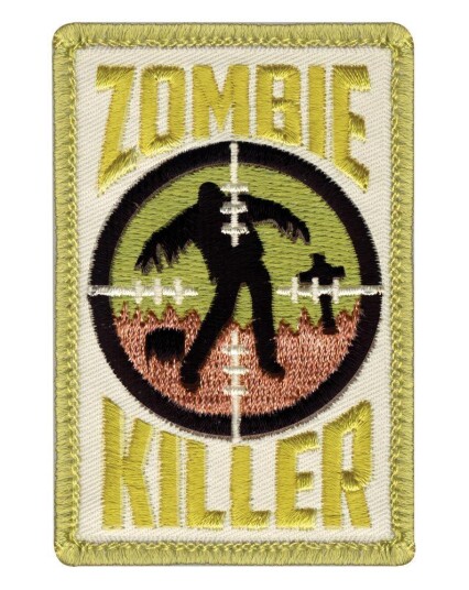 Rothco Patch Moral Tag Zombie Killer Red Rød