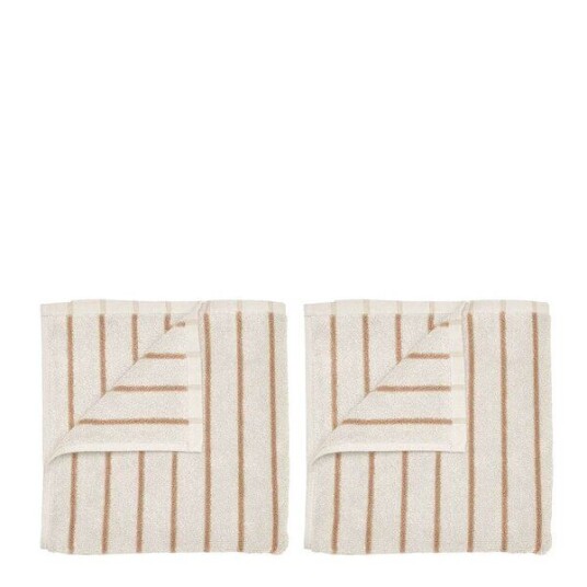 Blomus Arto gjestehåndkle 50x30 cm 2 stk beige/orange Blomus Arto gjestehåndkle 50x30 cm 2 stk beige/orange