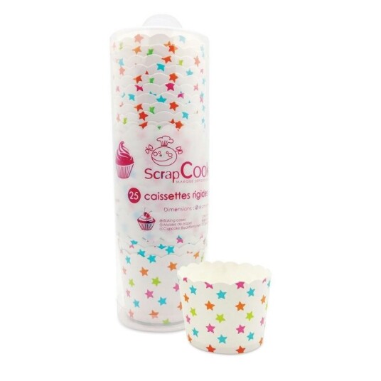 Scrapcooking Muffinsform i Papp Stjerner Pk/25 