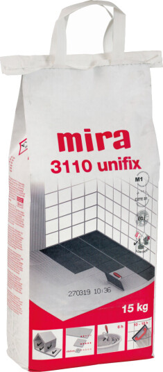 MIRA 3110 UNIFIX HVIT STØVREDUSERT 15KG MIRA 3110 UNIFIX HVIT STØVREDUSERT 15KG
