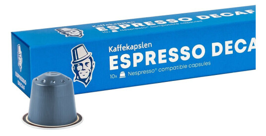 Nespresso Kaffekapslen Espresso Decaf til Nespresso. 10 kapsler