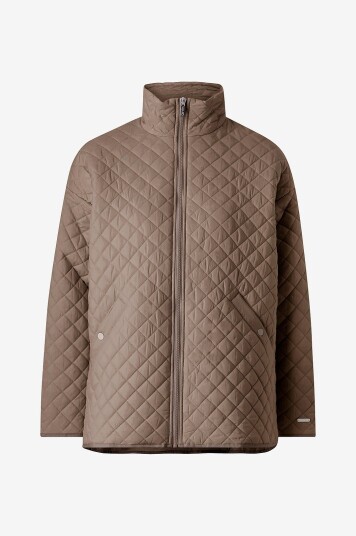 Aim'n Jakke Oversized Quilted Jacket Brun