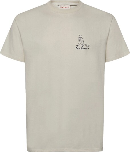 Revolution Printed T Shirt   OFFWHITE   S