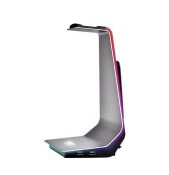 Thermaltake ARGENT HS1 RGB Headset Stand - Hub - 2 x SuperSpeed USB 3.0 - stasjonær Thermaltake ARGENT HS1 RGB Headset Stand - Hub - 2 x SuperSpeed USB 3.0 - stasjonær