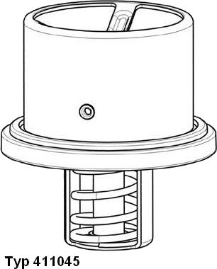 Termostat, kjølemiddel WAHLER 411045.82D