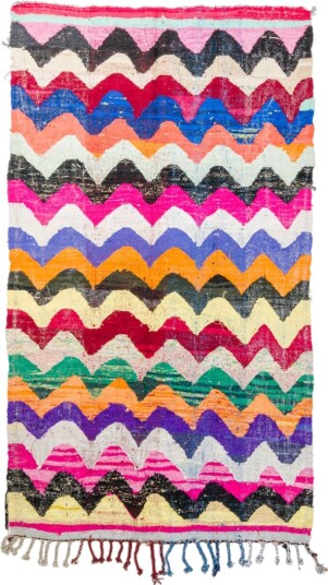 Marokkansk Boucherouite teppe 150 x 260 cm Størrelse: 150 x 260 cm
