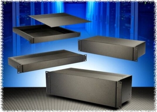 Hammond Electronics RM3U0808SBK 203 × 211 × 133 mm Aluminium Svart Kabinett