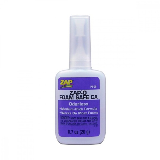 ZAP Odourless Foam Safe CA+ 20gram PT25