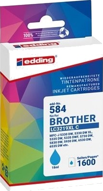 Edding EDD 584 cyan blekkpatron 18 ml