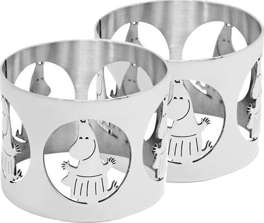 Hilke Hilke x Mummi serviettringer 5 cm 2 stk Mummimamma nikkelbelagt messing Hilke Hilke x Mummi serviettringer 5 cm 2 stk Mummimamma nikkelbelagt messing