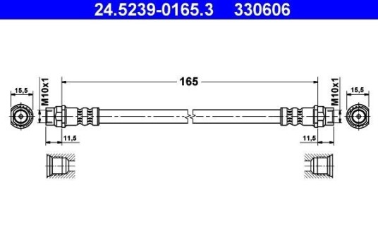 Bremseslange ATE 24.5239 0165.3