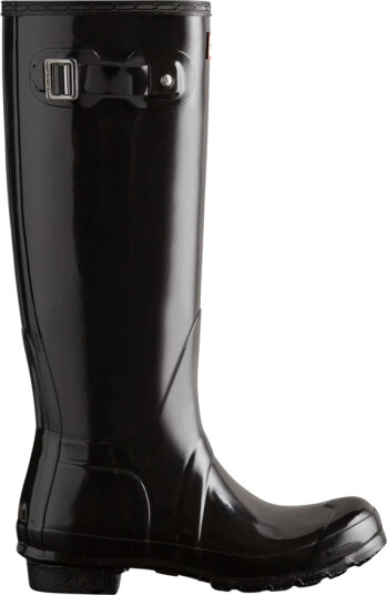 Hunter Womens Original Tall Gloss Boot Svart