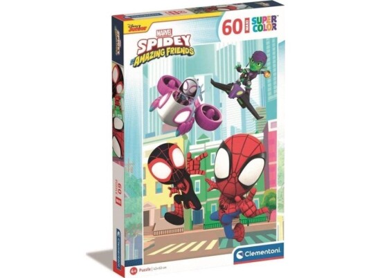 Clementoni CLE puslespill 60 SuperColor Marvel Spidey_Free..26476