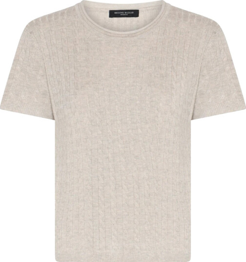 Bruuns Bazaar Dame Strikkevarer Beige L,