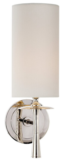 Drunmore vägglampa nickel/linne Drunmore vägglampa nickel/linne