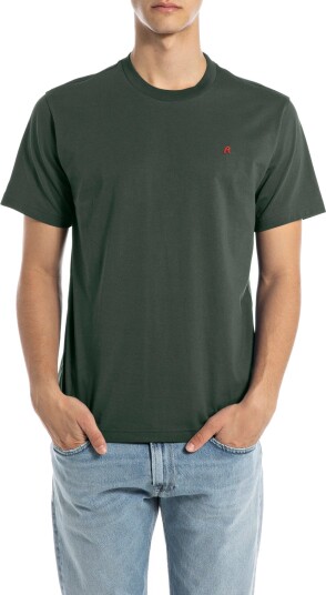 Replay Regular Jersey T Shirt Green XS