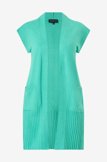 NO. 1 BY OX Vest Long Waistcoat Grønn