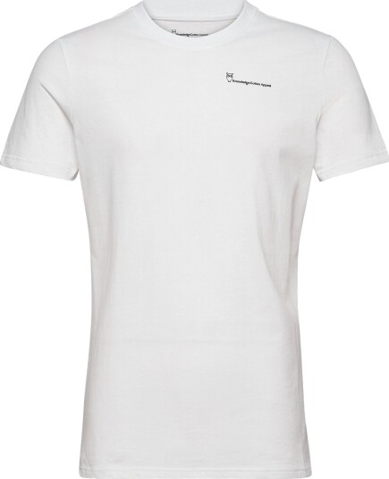 Knowledge Cotton Apparel | Regular Trademark Chest Print T Shi | M