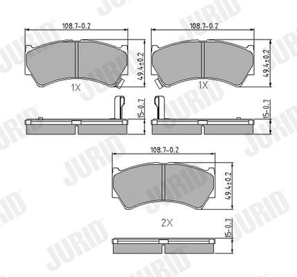 Bremseklosser JURID 572433J