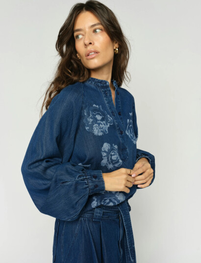 MOS MOSH Mmova Dinem Blouse Blue L