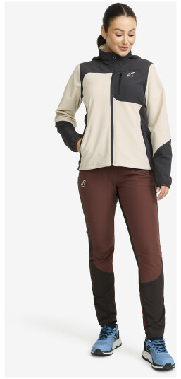 Skalljakke Turjakke & Vindjakke Ridge Trek Jacket Dame Anthracite/Peyote Storrelse:XS