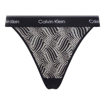 Calvin Klein Truser Modern Lace Thong Svart polyamid X-Large Dame