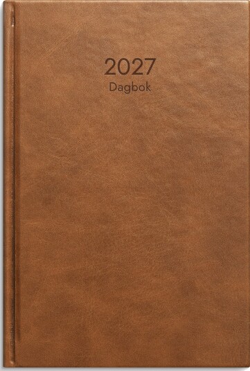 Dagbok GRIEG Lux A5 2027 brun