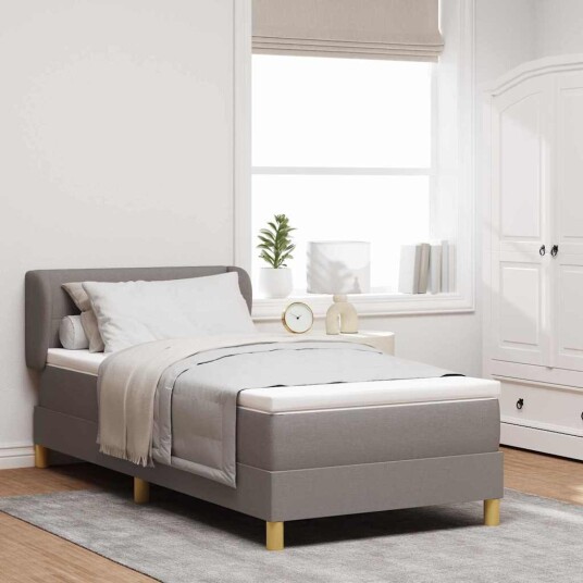 Bokse Etter en Madrass i Taupe 100x200 cm Stoff