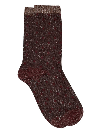 mp Denmark Donna Glitter Socks - Burgundy - 40/42