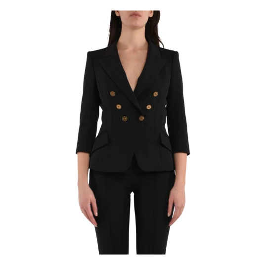 Elisabetta Franchi Dame Jakker Svart S,