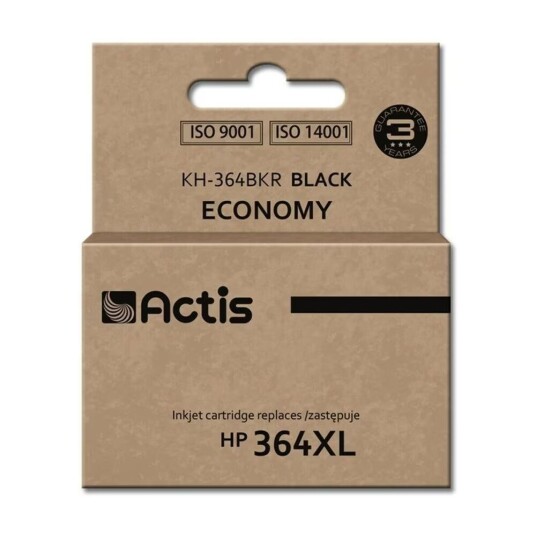 Original blekkpatron Actis KH-364BKR Sort
